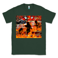 Sports Green Western Firefighters With Thin Red Line Classic Tee - LillyAllenDesigns
