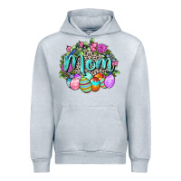 Heather Grey Easter Mom  Happy Easter Day Urban Hoodie - CowGirlArtShop