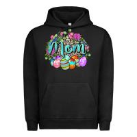 Pigment Black Easter Mom  Happy Easter Day Urban Hoodie - CowGirlArtShop