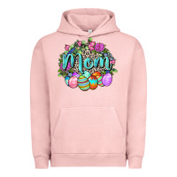 Pigment Salmon Easter Mom  Happy Easter Day Urban Hoodie - CowGirlArtShop
