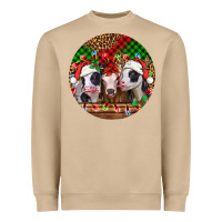 Mushroom Christmas heifers Christmas Heavyweight Sweatshirt - Jasminsmagicworld