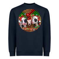 Navy Christmas heifers Christmas Heavyweight Sweatshirt - Jasminsmagicworld