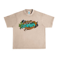 French Oak western cowboy and hat with cactus and cowhide Urban Heavy Tee - Artiststas