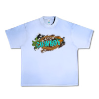 Western Cowboy And Hat With Cactus And Cowhide Urban Heavy Tee | Teevron