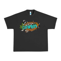 Pigment Black western cowboy and hat with cactus and cowhide Urban Heavy Tee - Artiststas