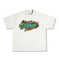 Pistachio western cowboy and hat with cactus and cowhide Urban Heavy Tee - Artiststas