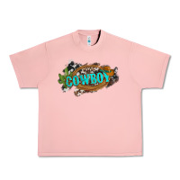 Salmon western cowboy and hat with cactus and cowhide Urban Heavy Tee - Artiststas