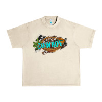 Sandshell western cowboy and hat with cactus and cowhide Urban Heavy Tee - Artiststas