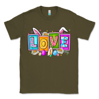 Army Green Love Easter Classic Tee - CowhideDigitalArt