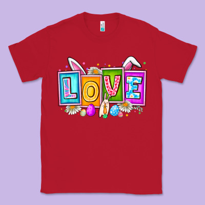 Love Easter Classic Tee Designed By Cowhidedigitalart