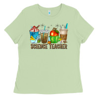 Science Teacher Coffee Cups Ladies Tee | Teevron