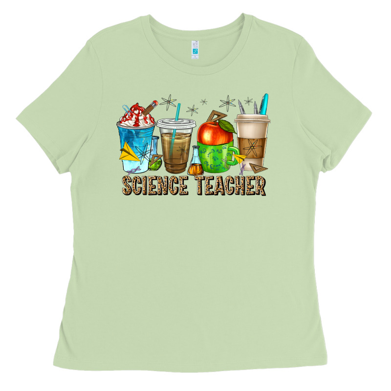 Science Teacher Coffee Cups Ladies Tee by texasbilliewilder | Teevron