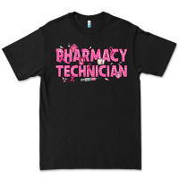 Black Breast Cancer Pharmacy Technician Premium Tee - texasbilliewilder