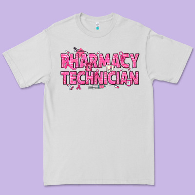 Breast Cancer Pharmacy Technician Premium Tee Designed By Texasbilliewilder