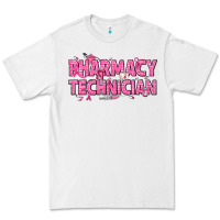 White Breast Cancer Pharmacy Technician Premium Tee - texasbilliewilder