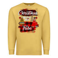 Antique Gold Christmas With My Tribe Premium Sweatshirt - Bettercallsaul