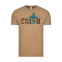 Vintage Coffee western gemstone cross faith Vintage Tee - Artiststas