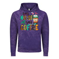 Cloud Purple half nurse half coffee Vintage Hoodie - Jasminsmagicworld