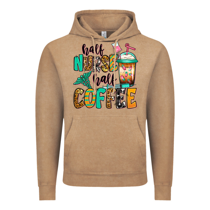 Half Nurse Half Coffee Vintage Hoodie by Jasminsmagicworld | Teevron
