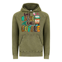 Vintage Olive half nurse half coffee Vintage Hoodie - Jasminsmagicworld