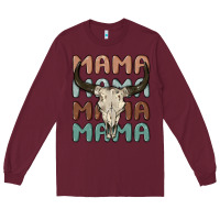 Burgundy mama Long Sleeve Tee - MaliasSmallBusiness