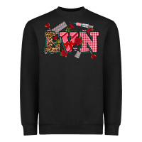 Black valentines day lvn Heavyweight Sweatshirt - NancyCooperArtShop