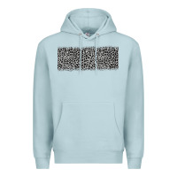 Blue Mist grey leopard Premium Hoodie - JahusDesignShop