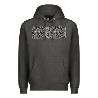 Charcoal Heather grey leopard Premium Hoodie - JahusDesignShop
