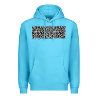 Ocean Blue grey leopard Premium Hoodie - JahusDesignShop