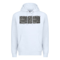 White grey leopard Premium Hoodie - JahusDesignShop