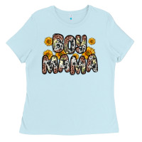 Baby Blue boy mama Ladies Tee - Zillion Design Studio