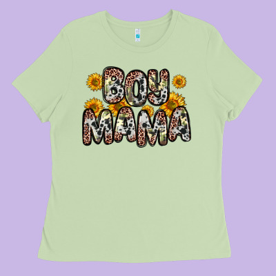 Boy Mama Ladies Tee Designed By Zillion Design Studio