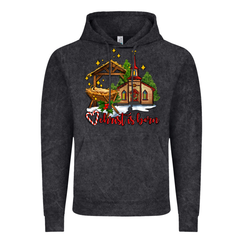 The Church  Chrıst Is Born Vintage Hoodie by AdoDesignShop | Teevron