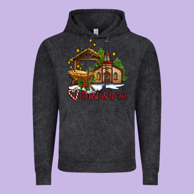The Church  Chrıst Is Born Vintage Hoodie Designed By Adodesignshop