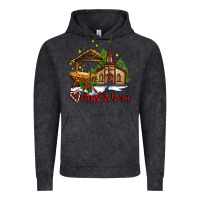 Vintage Black the church  chrıst is born Vintage Hoodie - AdoDesignShop