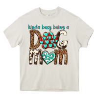 Cream kinda busy being a dog mom Heavy Core Tee - texasbilliewilder