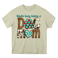 Mossy kinda busy being a dog mom Heavy Core Tee - texasbilliewilder