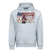 Heather Grey American mama with gnome mothers day Urban Hoodie - HowdyJamesFarm