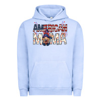 Pigment Grape Ice American mama with gnome mothers day Urban Hoodie - HowdyJamesFarm