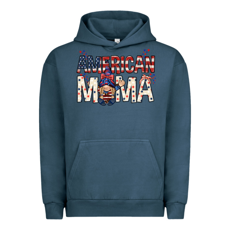 American Mama With Gnome Mothers Day Urban Hoodie by HowdyJamesFarm | Teevron