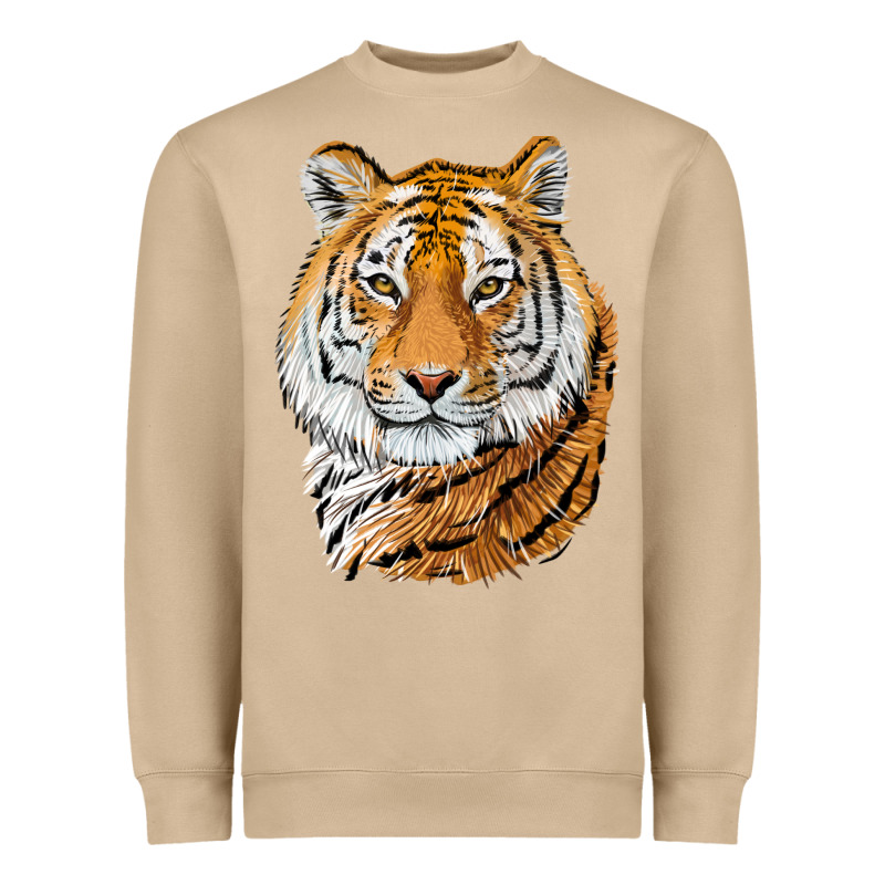 Tiger Head Heavyweight Sweatshirt by LillyAllenDesigns | Teevron