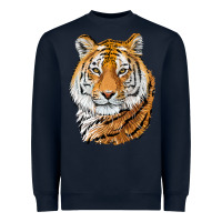 Navy Tiger Head Heavyweight Sweatshirt - LillyAllenDesigns