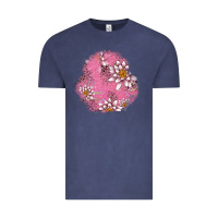 Vintage Denim lotus patches Vintage Tee - AdoDesignShop