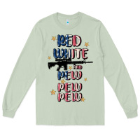 Matcha red white and pew pew pew Long Sleeve Tee - MaliasSmallBusiness