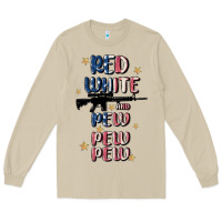 Mushroom red white and pew pew pew Long Sleeve Tee - MaliasSmallBusiness