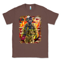 Chestnut Firefighter Fire And American Classic Tee - LillyAllenDesigns