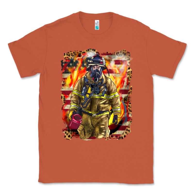 Firefighter Fire And American Classic Tee by LillyAllenDesigns | Teevron