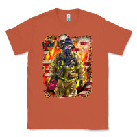 Copper Firefighter Fire And American Classic Tee - LillyAllenDesigns