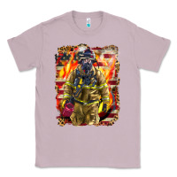 Lilac Firefighter Fire And American Classic Tee - LillyAllenDesigns
