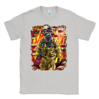 Moon Dust Firefighter Fire And American Classic Tee - LillyAllenDesigns